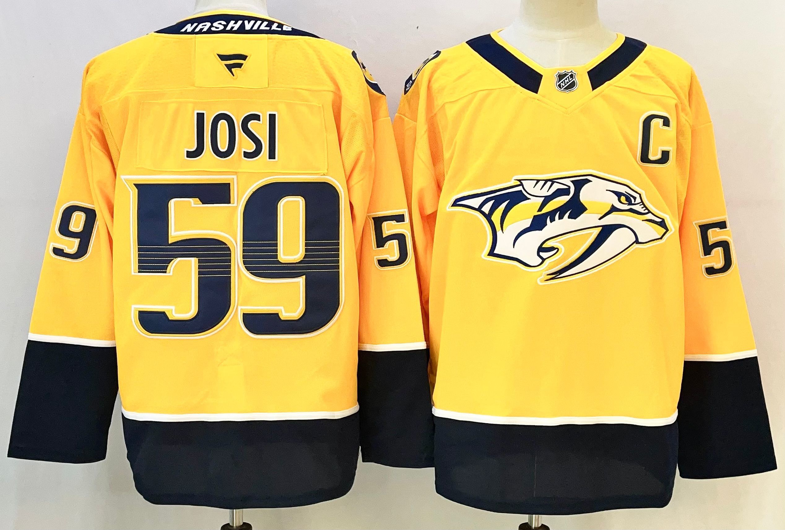 Men Nashville Predators #59 Josi Yellow 2026 Adidias NHL Jersey style 001